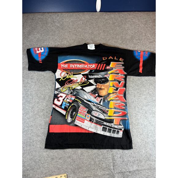 Chase Authentics Other - VTG 90s NASCAR Dale Earnhardt The Intimidator Racing Shirt Mens Medium Black AOP